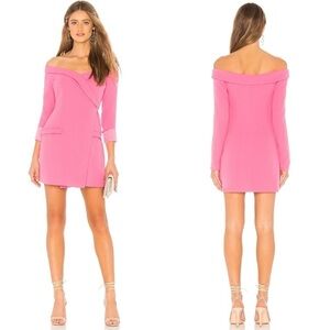 Lovers + Friends Carmela Blazer Dress in Barbie Pink